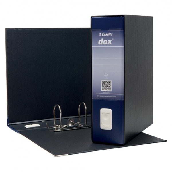 Registratore Dox 1 - dorso 8 cm - commerciale 23x29,7 cm - blu - Esselte
