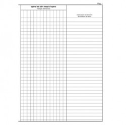 Registro giornale lavori - 31 x 21cm - 47pg - numerate - Edipro