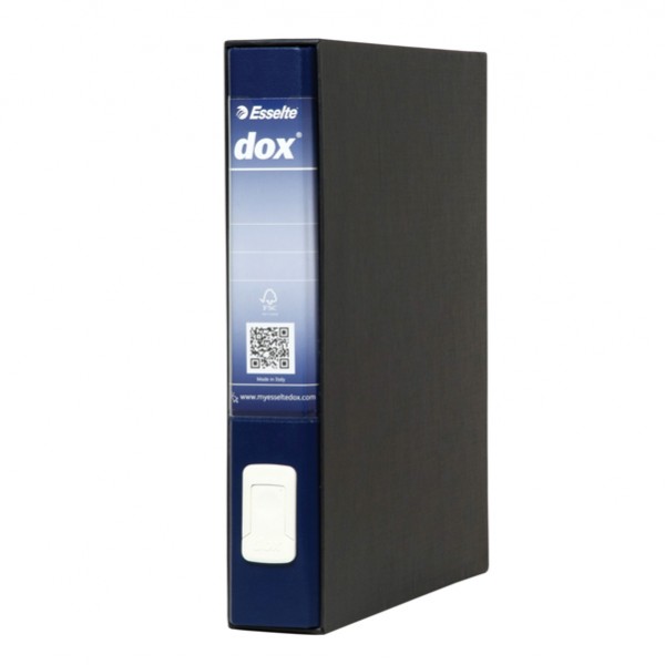 Registratore Dox 4 - dorso 5 cm - commerciale 23x29,7 cm - blu - Esselte Registratore Dox 4 - dorso 5 cm - commerciale 23x29,7 cm - blu - Esselte