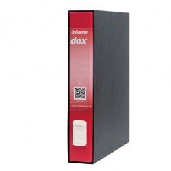 Registratore Dox 4  - dorso 5 cm - commerciale 23x29,7 cm - rosso - Esselte