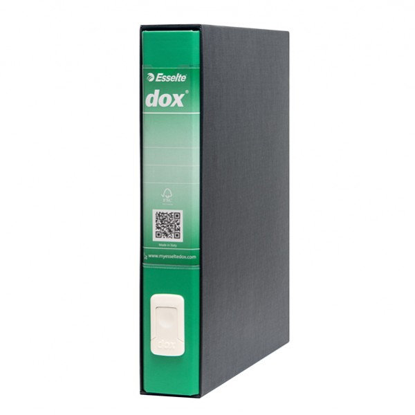 Registratore Dox 4  - dorso 5 cm - commerciale 23x29,7 cm - verde - Esselte