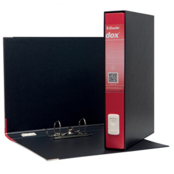 Registratore Dox 5 - dorso 5 cm - protocollo 23x34 cm - rosso - Esselte Registratore Dox 5 - dorso 5 cm - protocollo 23x34 cm - rosso - Esselte