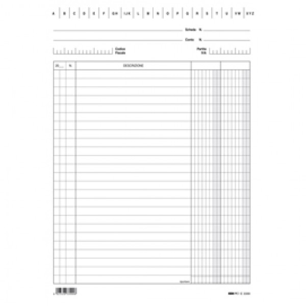 Schede - 2 colonne - 24x17 cm (verticale) - Edipro - bianco - conf. 100 pezzi