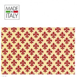 Rotolo Cartarivesto RexTaco - 49x300 cm - adesivo - lavabile - giglio rosso - Rex Sadoch