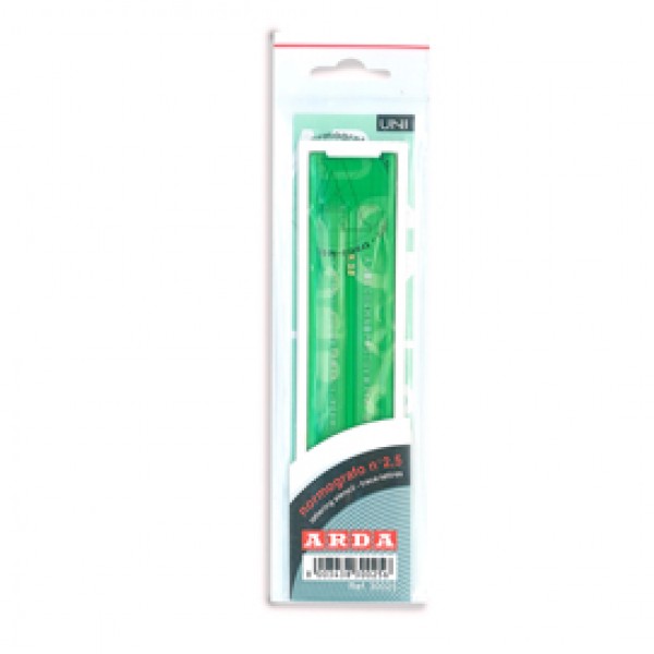 Normografo lettere e cifre Uni - 3mm - verde - Arda Normografo lettere e cifre Uni - 3mm - verde - Arda