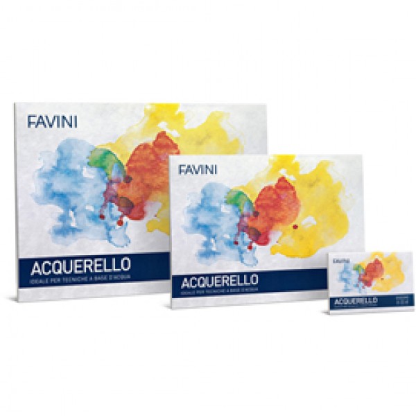 Blocco Acquerello - 25x35cm - 340gr - 10 fogli - Favini Blocco Acquerello - 25x35cm - 340gr - 10 fogli - Favini