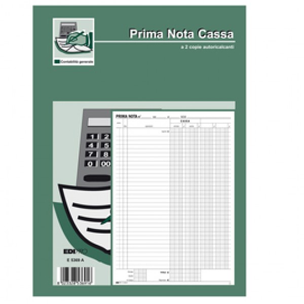 Blocco prima nota cassa - 50/50 fogli autoricalcanti - 31 x 21cm - Edipro Blocco prima nota cassa - 50/50 fogli autoricalcanti - 31 x 21cm - Edipro
