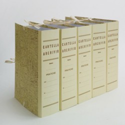 Faldone - legacci incollati - per Gazzetta Ufficiale - juta - 31x22 cm - dorso 10 cm - paglia - Brefiocart