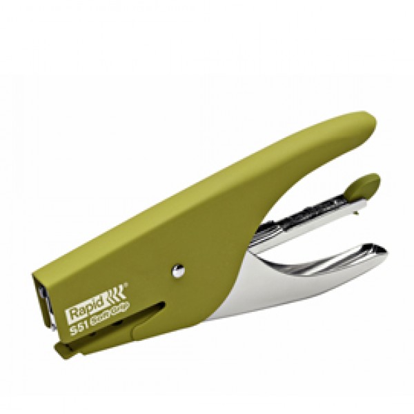 Cucitrice a pinza Rapid Supreme S51 Soft Grip - verde - Rapid Cucitrice a pinza Rapid Supreme S51 Soft Grip - verde - Rapid