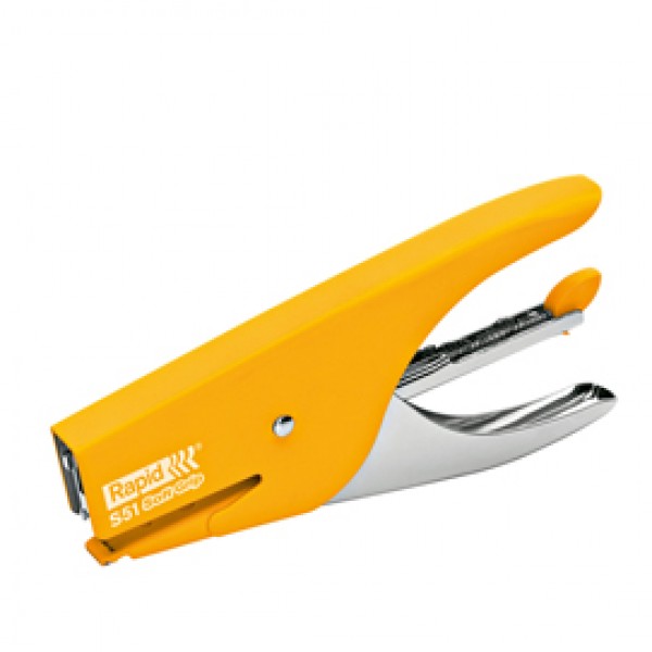 Cucitrice a pinza Rapid Supreme S51 Soft Grip - giallo - Rapid Cucitrice a pinza Rapid Supreme S51 Soft Grip - giallo - Rapid