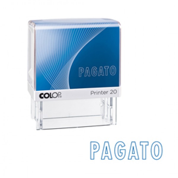 Timbro Printer 20/L G7 - PAGATO - autoinchiostrante - 14x38 mm - Colop®