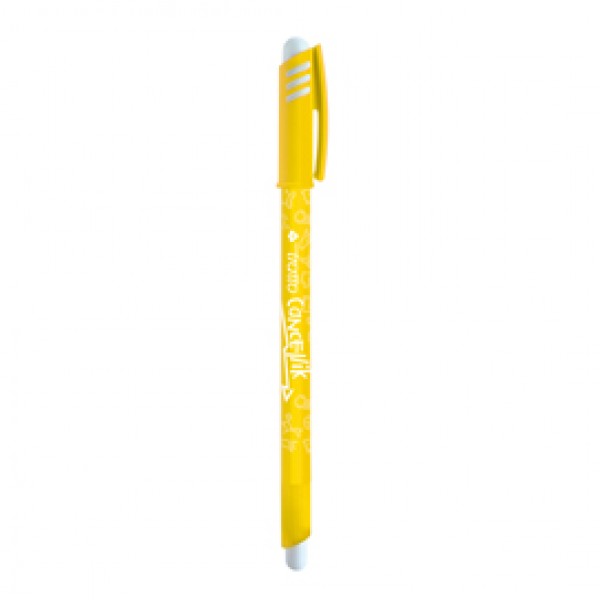 Penna a sfera cancellabile Cancellik - punta 1,0mm - giallo - Tratto Penna a sfera cancellabile Cancellik - punta 1,0mm - giallo - Tratto