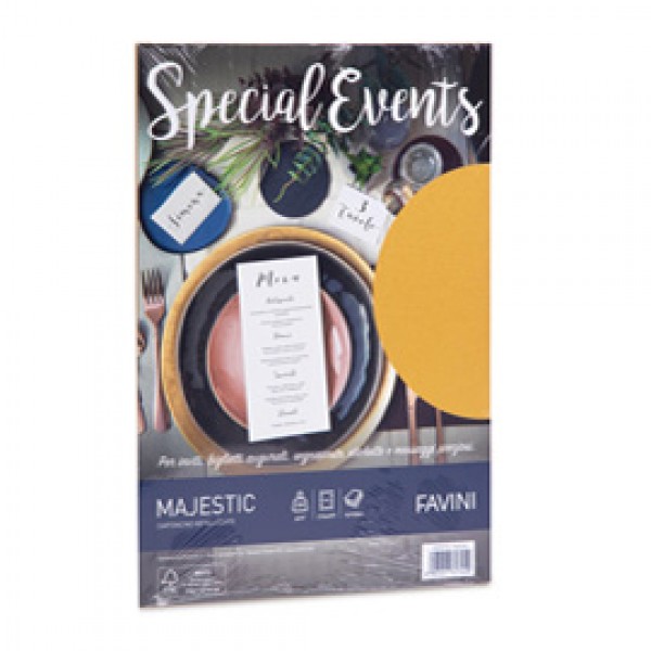 Carta metallizzata Special Events - A4 - 250 gr - oro - Favini - conf. 10 fogli Carta metallizzata Special Events - A4 - 250 gr - oro - Favini - conf. 10 fogli