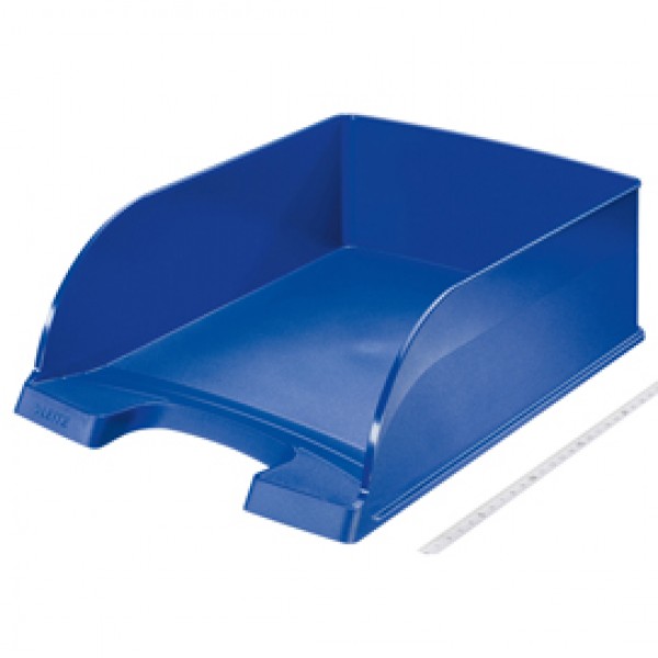 Vaschetta portacorrispondenza Leitz Plus Jumbo - 25,5x10,3x36 cm - blu - Leitz Vaschetta portacorrispondenza Leitz Plus Jumbo - 25,5x10,3x36 cm - blu - Leitz