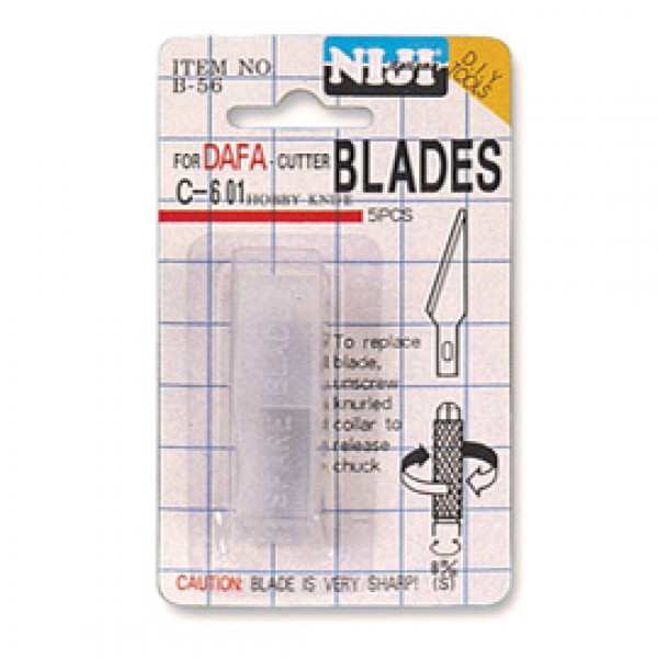 Lame di ricambio - cutter Hobby Knife - Lebez - conf. 5 lame Lame di ricambio - cutter Hobby Knife - Lebez - conf. 5 lame