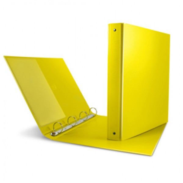 Raccoglitore Nettuno - 4 anelli tondi 30 mm - dorso 3,5 cm - 22x30 cm - giallo - Sei Rota Raccoglitore Nettuno - 4 anelli tondi 30 mm - dorso 3,5 cm - 22x30 cm - giallo - Sei Rota