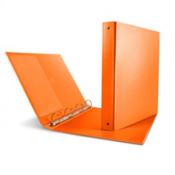 Raccoglitore Nettuno - 4 anelli tondi 30 mm - dorso 3,5 cm - 22x30 cm - arancio - Sei Rota