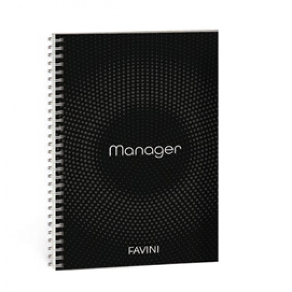 Blocco Spiral Manager 4 fori - microperforato - 23 x 29,7cm - 10mm - 80gr - 90 fogli - Favini Blocco Spiral Manager 4 fori - microperforato - 23 x 29,7cm - 10mm - 80gr - 90 fogli - Favini