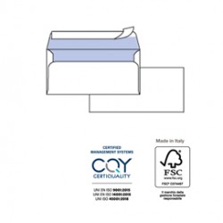 Busta Silver80 Strip FSC - internografata - senza finestra - 11,4 x 16,2 cm - 80 gr - bianco - Pigna Envelopes - conf. 25 pezzi
