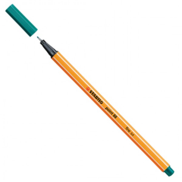 Fineliner Point 88 - tratto 0,4mm - turchese 51 - Stabilo Fineliner Point 88 - tratto 0,4mm - turchese 51 - Stabilo