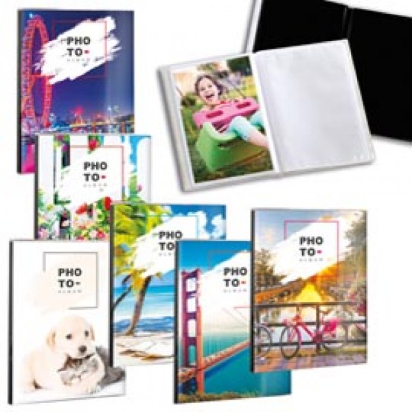 Album portafoto a busta saldato - assortiti - 125 x 165 mm - contiene fino a 24 foto da 10x15cm - Lebez Album portafoto a busta saldato - assortiti - 125 x 165 mm - contiene fino a 24 foto da 10x15cm - Lebez