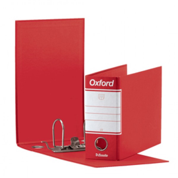 Registratore Oxford G81 - dorso 8 cm - memorandum 23x18 cm - rosso - Esselte Registratore Oxford G81 - dorso 8 cm - memorandum 23x18 cm - rosso - Esselte