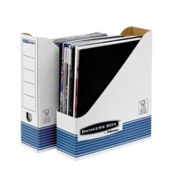 Portariviste Bankers Box System - 7,8x31,1x25,8 cm - bianco/blu - Fellowes
