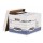 Scatola archivio Bankers Box System - con coperchio - 33,3x28,5x38 cm - bianco - Fellowes