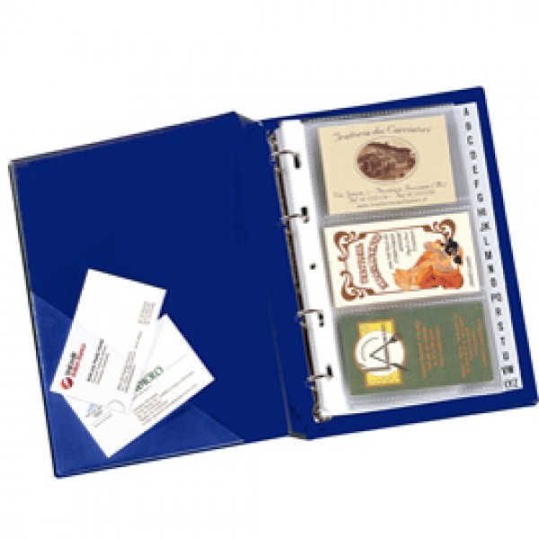 Portabiglietti Minivisita MC 17 - 15x20,5 cm - 120 biglietti - blu - Sei Rota Portabiglietti Minivisita MC 17 - 15x20,5 cm - 120 biglietti - blu - Sei Rota