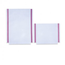 Tasche GS adesive con soffietto - PVC - 22x18 cm - trasparente - Sei Rota - conf. 10 pezzi