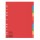 Separatore Economy - 10 tasti - cartoncino colorato 160 gr - A4 - multicolore - Esselte