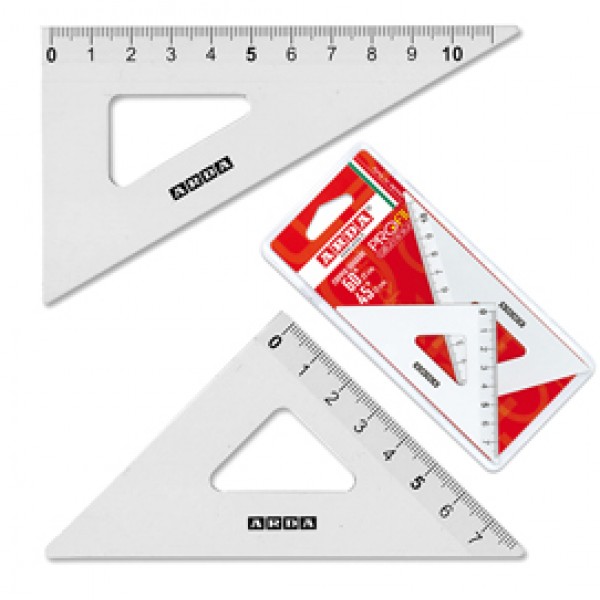 Coppia squadra Profil - 45/60gradi - 12cm - alluminio - Arda Coppia squadra Profil - 45/60gradi - 12cm - alluminio - Arda