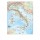 Carta geografica Italia - scolastica - plastificata - 297 x 420 mm - Belletti