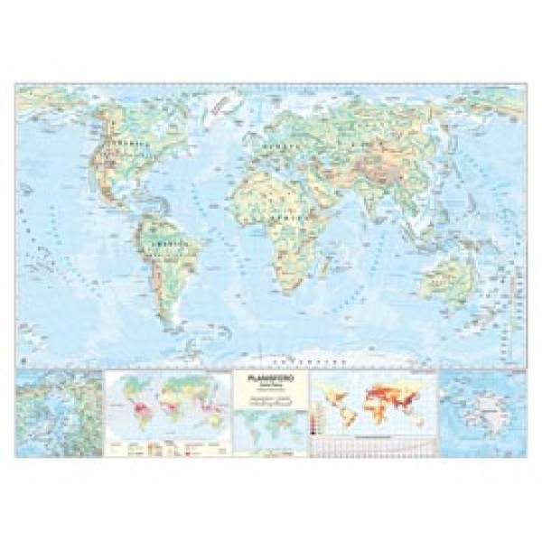 Carta geografica Mondo - scolastica - murale - Belletti Carta geografica Mondo - scolastica - murale - Belletti