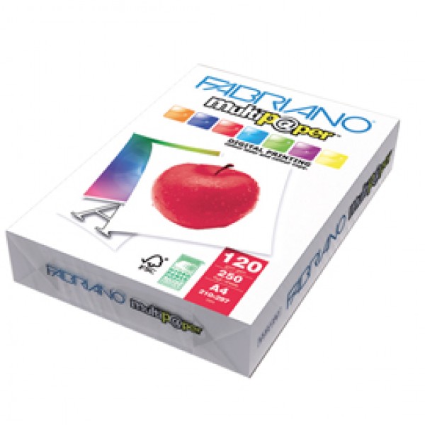 Carta Multipaper - A3 - 120 gr - FSC - bianco - Fabriano - conf. 250 fogli Carta Multipaper - A3 - 120 gr - FSC - bianco - Fabriano - conf. 250 fogli
