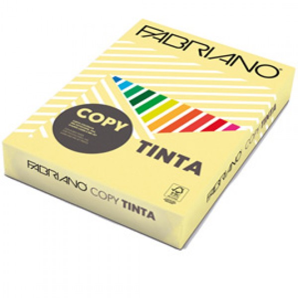 Carta Copy Tinta - A4 - 80 gr - colore tenue banana - Fabriano - conf. 500 fogli Carta Copy Tinta - A4 - 80 gr - colore tenue banana - Fabriano - conf. 500 fogli