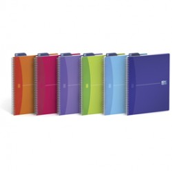 Quaderno spiralato My Colors - 1 rigo con margine - 210 x 297mm - 90gr - 90 fogli - Oxford