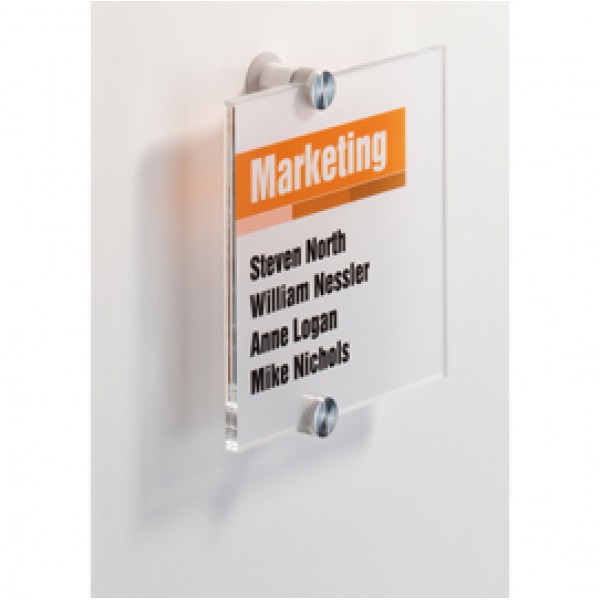 Targa per porte/pareti Crystal Sign - 14,8x14,8 cm - Durable Targa per porte/pareti Crystal Sign - 14,8x14,8 cm - Durable