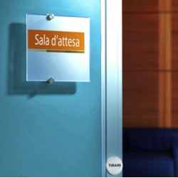 Targa per porte/pareti Crystal Sign - 21x14,8 cm - Durable