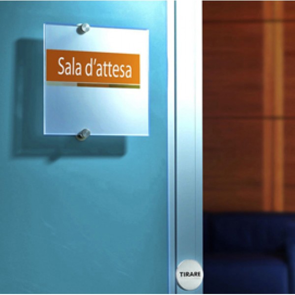 Targa per porte/pareti Crystal Sign - 21x14,8 cm - Durable Targa per porte/pareti Crystal Sign - 21x14,8 cm - Durable