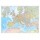 Carta geografica Europa amministrativa e stradale - murale - 132x99 cm - Belletti