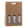 Scatola bottiglie Onda avana - 3 bottiglie - 270 x 90 x 385 mm - Scotton