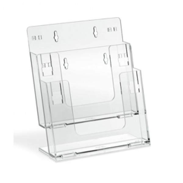 Portadepliant componibile - da banco e parete - 2 tasche A4 - Lebez Portadepliant componibile - da banco e parete - 2 tasche A4 - Lebez