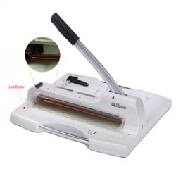 Taglierina a leva alti spessori 3949 - 459x503x508 mm - 360 mm (A4) - capacità taglio 50 fg - con blocca lama - grigio -Titanium