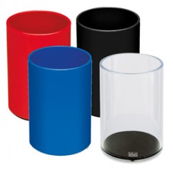 Portapenne a bicchiere Coral - 7,5x11 cm - colori assortiti - Lebez