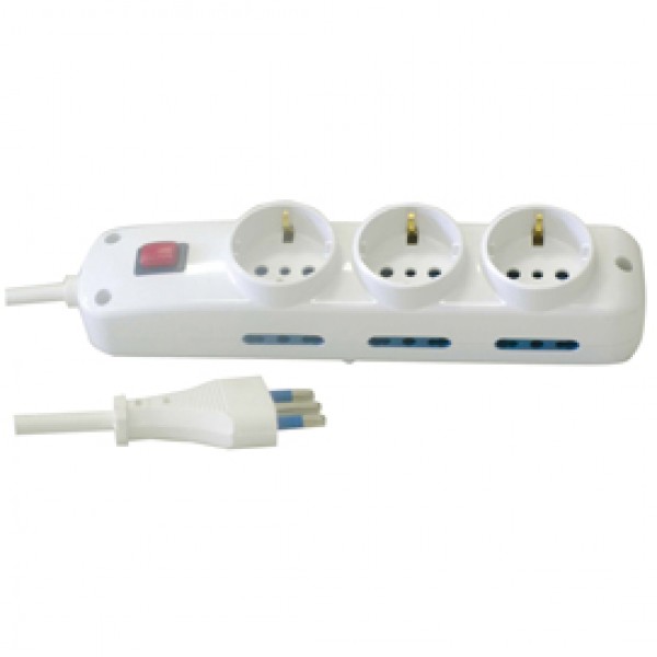Presa multipla (3 prese frontali + 6 laterali) - MKC Presa multipla (3 prese frontali + 6 laterali) - MKC