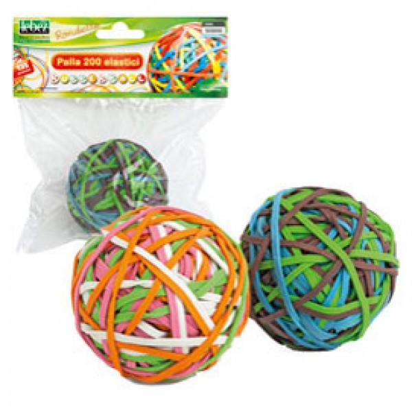 Elastici - ø 5 cm - colori assortiti - Lebez - sfera da 200 elastici Elastici - ø 5 cm - colori assortiti - Lebez - sfera da 200 elastici
