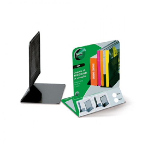 Coppia reggilibri - rete metallica - 13,5x17,5 cm - argento - Lebez Coppia reggilibri - rete metallica - 13,5x17,5 cm - argento - Lebez