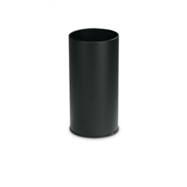 Portaombrelli tondo - metallo - diametro 24 cm - altezza 49 cm - 20 litri - nero - StilCasa