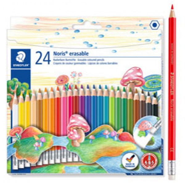 Pastelli colorati Noris cancellabile 144 50 - Staedtler - astuccio 24 matite